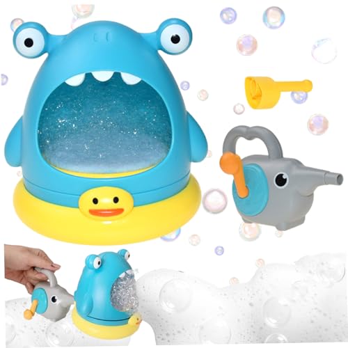 Bath Bubble Machine Set, niedliche Cartoon Hai & Baby Elephant Bubble Machine Baby Bad Spielzeug Safe Lerngeschenk für Kinder && von Xoeryoy
