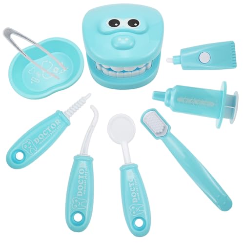 Kinder Zahnarztspielset, simuliertes Kleinkind-Zahnarztspiel, glattes und sicheres Kinderarztkit für Jungen, Mädchen im Alter von 4+, Himmelblue Kinder Zahnarztspielset, simuliertes Kleinkind-Zahnarztspiel, glattes und sicheres Kinderarztkit für Jungen, Mädchen im Alter von 4+, Himmelblue von Xoeryoy