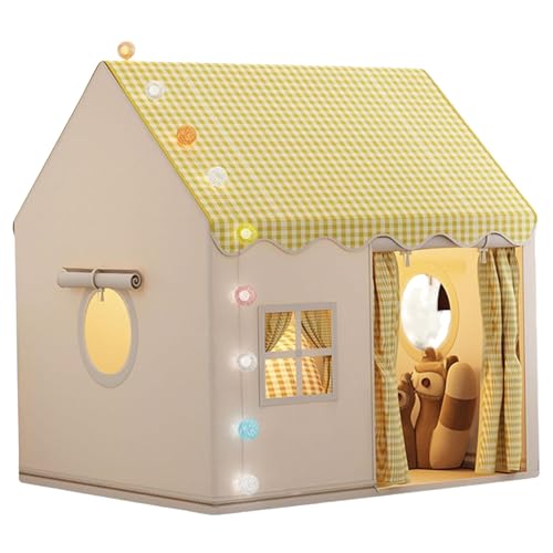 Kinderzelt im Innen mit Licht, 47x41 x 50 Zoll atmungsaktives Spielzelt mit Türfenster, abnehmbare Metallunterstützung Kids Playhouse für 3-4 Person Kinderzelt im Innen mit Licht, 47x41 x 50 Zoll atmungsaktives Spielzelt mit Türfenster, abnehmbare Metallunterstützung Kids Playhouse für 3-4 Person von Xoeryoy