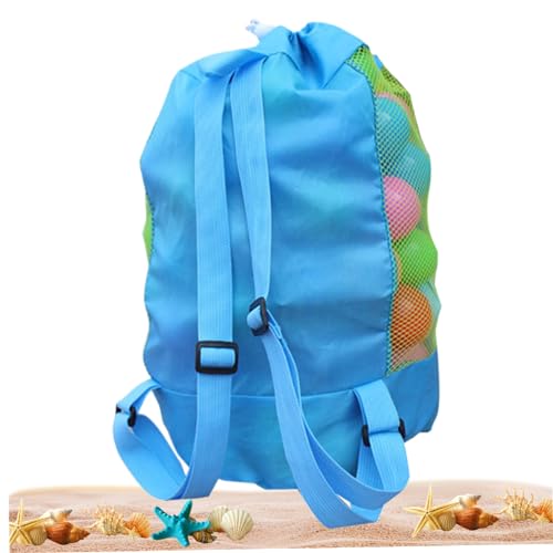 Maschenbeutel Kordelstring großer Kapazität Kordeltrad Rucksack wasserdicht & Sandprofessioneller Strand -Spielzeugbeutel mit Front -Reißverschluss -Tasche für Schwimmbad Beach Accessoires Aufbe Maschenbeutel Kordelstring großer Kapazität Kordeltrad Rucksack wasserdicht & Sandprofessioneller Strand -Spielzeugbeutel mit Front -Reißverschluss -Tasche für Schwimmbad Beach Accessoires Aufbe von Xoeryoy