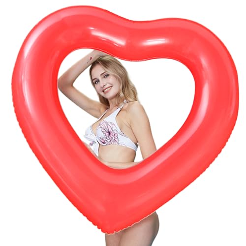 Netter Herzpool Float, 47.2x39.4 aufblasbarer Pool Float, wasserdichte PVC -Röhren, lustiger Schwimmring für Erwachsene Strand Hochzeit Bachelorette Party Netter Herzpool Float, 47.2x39.4 aufblasbarer Pool Float, wasserdichte PVC -Röhren, lustiger Schwimmring für Erwachsene Strand Hochzeit Bachelorette Party von Xoeryoy