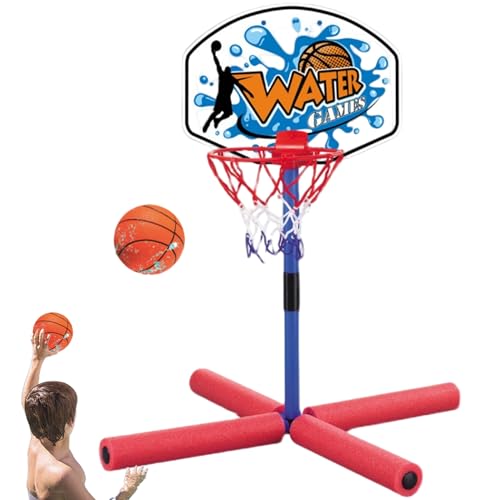 Schwimmender Basketball-Hoop für Pool, Plastikpool-Basketball-Hoop mit Ball & Pumpe, interaktives Wasserspiel für Kinder im Alter von 4 bis 8, 8-12 und Erwachsenen von Xoeryoy