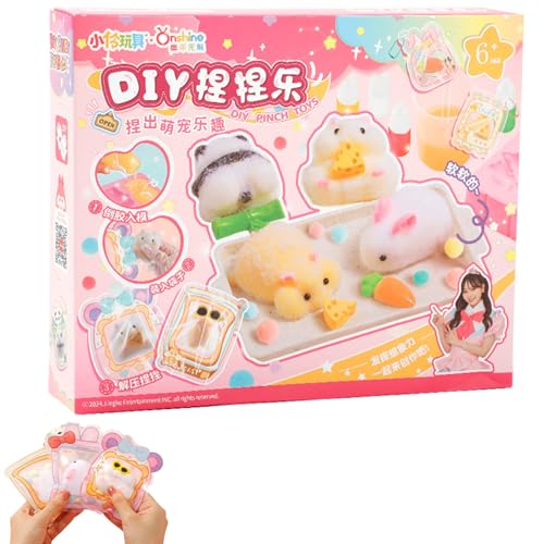 Squeeze -Spielzeug, Machen Sie Ihr eigenes Stress -Squeeze -Spielzeug mit langsamem Abpraller, Ultra -weicher DIY -Animal -Prise Pressball für Partygefallen, Geschenke, Schulprämien von Xoeryoy