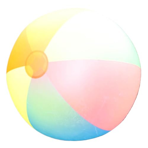 Strandball Buntes 0, 2 mm PVC aufblasbarer Strandball 31, 5 -Zoll -Riesen -Sommerpool -Spielzeug für Kinder Erwachsene Party Gefälligkeiten von Xoeryoy