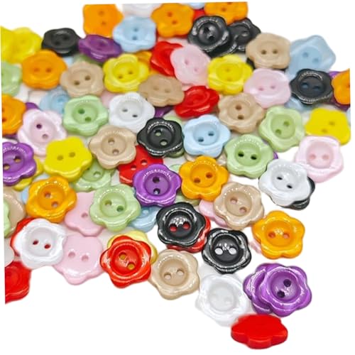 Xoeryoy 100 pcs Blumenknöpfe, 0, 47 Zoll großen massenartigen farbenfrohen Blütennähknöpfe Ersatz für das Nähen von Handwerkshemden Kleidung Dekorationen Xoeryoy 100 pcs Blumenknöpfe, 0, 47 Zoll großen massenartigen farbenfrohen Blütennähknöpfe Ersatz für das Nähen von Handwerkshemden Kleidung Dekorationen von Xoeryoy