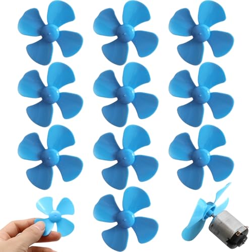 Xoeryoy 10pcs Plastikpropeller 4 Blätter Starke Windmodell Machen Propeller leicht für DIY -Wissenschaft und Spielzeug geeignet von Xoeryoy