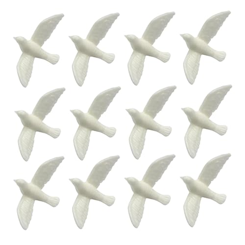 Xoeryoy 12pcs Dove Figur für Handwerk Miniaturvogel Statue Bulk Realistische Harz Künstliche Taubenmodell Spielzeug für Puppenhausdekorationen Accessoires Xoeryoy 12pcs Dove Figur für Handwerk Miniaturvogel Statue Bulk Realistische Harz Künstliche Taubenmodell Spielzeug für Puppenhausdekorationen Accessoires von Xoeryoy