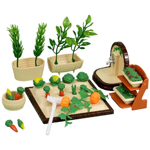 Xoeryoy 30pcs/Set Dollhouse Miniaturen, Kunststoff -Miniatur -Gemüsefeldmodell, Farmszenenzubehör für Mikrolandschaftsdekoration und Fotografie -Requisiten Xoeryoy 30pcs/Set Dollhouse Miniaturen, Kunststoff -Miniatur -Gemüsefeldmodell, Farmszenenzubehör für Mikrolandschaftsdekoration und Fotografie -Requisiten von Xoeryoy
