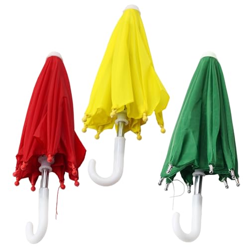 Xoeryoy 3pcs Doll Regenschirm, 3 Farben niedliche Mini -Regenschirm -Dekorationsrequisiten für 18 Zoll Puppe, Festivalgeschenk, Partyentwicklung, Foto Xoeryoy 3pcs Doll Regenschirm, 3 Farben niedliche Mini -Regenschirm -Dekorationsrequisiten für 18 Zoll Puppe, Festivalgeschenk, Partyentwicklung, Foto von Xoeryoy