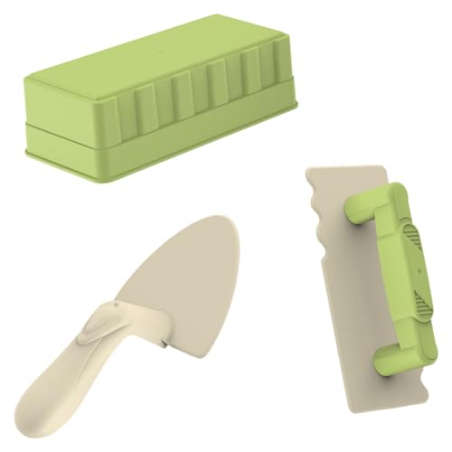 Xoeryoy 3pcs Sandspielzeug, Plastikspielzeugsteine mit Glättungswerkzeugen, Sandburg -Baukit für Jungen, Mädchen Xoeryoy 3pcs Sandspielzeug, Plastikspielzeugsteine mit Glättungswerkzeugen, Sandburg -Baukit für Jungen, Mädchen von Xoeryoy