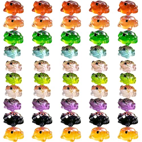 Xoeryoy 50pcs Mini -Harz -Frösche, leuchtende winzige Frösche, 1, 1 x 0, 6 Zoll Mini -Harz -Figuren für Moos Landscape Fairy Garden Do Xoeryoy 50pcs Mini -Harz -Frösche, leuchtende winzige Frösche, 1, 1 x 0, 6 Zoll Mini -Harz -Figuren für Moos Landscape Fairy Garden Do von Xoeryoy