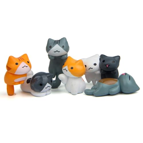 Xoeryoy 6pcs Mini -Katzen -Figuren Set, niedliche Bonsai PVC Mini -Katzen, DIY Miniatur -Katzenfiguren für Hausgartendekoration Plant Tots Bonsai BRÜFUNGSKRAFTEN Kuchen Toper Xoeryoy 6pcs Mini -Katzen -Figuren Set, niedliche Bonsai PVC Mini -Katzen, DIY Miniatur -Katzenfiguren für Hausgartendekoration Plant Tots Bonsai BRÜFUNGSKRAFTEN Kuchen Toper von Xoeryoy