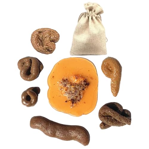 Xoeryoy 7pcs Fake Poop, realistisches dehnbares Poop -Spielzeug mit Kordelbeutel, Erwachsenen Gags und praktischen Witzstreich für H Xoeryoy 7pcs Fake Poop, realistisches dehnbares Poop -Spielzeug mit Kordelbeutel, Erwachsenen Gags und praktischen Witzstreich für H von Xoeryoy