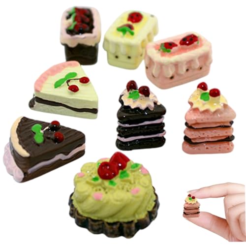 Xoeryoy 8pcs/Set Miniaturpuppenhauszubehör Mini -Kuchen -Food -Spielzeug Süßkuchenmodell Miniaturmaterial für Puppenhaus Dekoration Accessoires && Xoeryoy 8pcs/Set Miniaturpuppenhauszubehör Mini -Kuchen -Food -Spielzeug Süßkuchenmodell Miniaturmaterial für Puppenhaus Dekoration Accessoires && von Xoeryoy