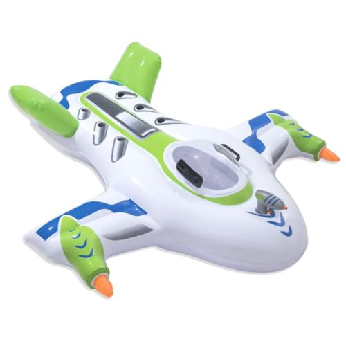 Xoeryoy Aufblasbares Raumschiff Pool Float Toy PVC Baby Schwimmring montiert aufblasbares Flugzeug von Xoeryoy