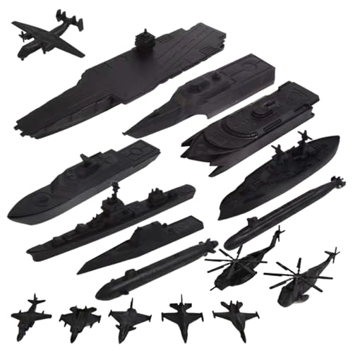Xoeryoy Battleship Toy 17pcs/Set Realistic Proportional Toy Battleship Set umfasst Schiffe & Flugzeuge Bildungs- und Feinmotorische Geschenke für Kinder, Schwarz Xoeryoy Battleship Toy 17pcs/Set Realistic Proportional Toy Battleship Set umfasst Schiffe & Flugzeuge Bildungs- und Feinmotorische Geschenke für Kinder, Schwarz von Xoeryoy