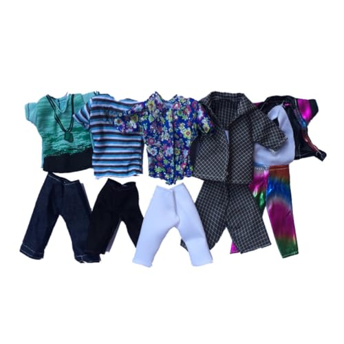 Xoeryoy Boy Doll Kleidung Doll Spielzeug -Outfit Sommer -Sport -Shirts Shorts für 32 cm zufälligen Stil 5Set Xoeryoy Boy Doll Kleidung Doll Spielzeug -Outfit Sommer -Sport -Shirts Shorts für 32 cm zufälligen Stil 5Set von Xoeryoy