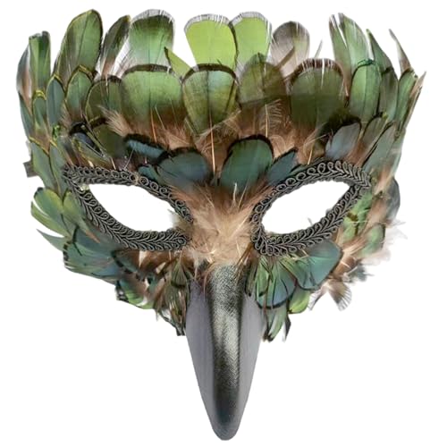 Xoeryoy Eagle Mask Mysterious Federn Bird Animal Maske Halbgesicht Maskerade Kostüm für Halloween Mardi Gras Cosplay Party Xoeryoy Eagle Mask Mysterious Federn Bird Animal Maske Halbgesicht Maskerade Kostüm für Halloween Mardi Gras Cosplay Party von Xoeryoy