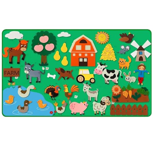 Xoeryoy Filzbrettgeschichte Sets, Nutztiere Fish Baby Aktivität Buch Early Lernen interaktive Hänge Wandaktivitäten für Kleinkinder Kinder Xoeryoy Filzbrettgeschichte Sets, Nutztiere Fish Baby Aktivität Buch Early Lernen interaktive Hänge Wandaktivitäten für Kleinkinder Kinder von Xoeryoy