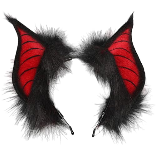 Xoeryoy Fledermaus -Stirnband, Flauschige Kunstfledermaus -Ohren -Stirnband, Glatte Kanten Halloween -Kostüme für Cosplay -Party -Ko Xoeryoy Fledermaus -Stirnband, Flauschige Kunstfledermaus -Ohren -Stirnband, Glatte Kanten Halloween -Kostüme für Cosplay -Party -Ko von Xoeryoy