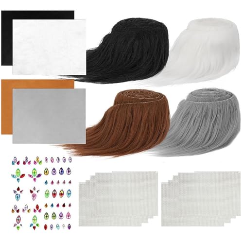 Xoeryoy Furry Mask Kit, Cat Therian Maske mit Pelzen und Klebstoff Filzblech, Augennetze & Aufkleber, perfekt für Cosplay, Party, Halloween Xoeryoy Furry Mask Kit, Cat Therian Maske mit Pelzen und Klebstoff Filzblech, Augennetze & Aufkleber, perfekt für Cosplay, Party, Halloween von Xoeryoy