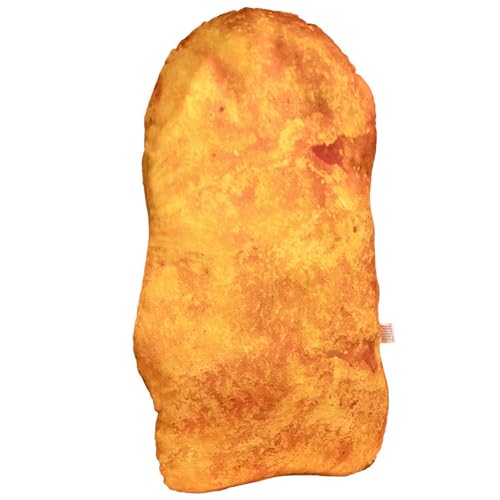 Xoeryoy Hühnchen Kissen 24in Simulation PP Baumwolle gefülltes Hühnchen Plüsch Funny Plüsch für Erwachsene Kinder Nugget Geburtstagsgeschenk von Xoeryoy