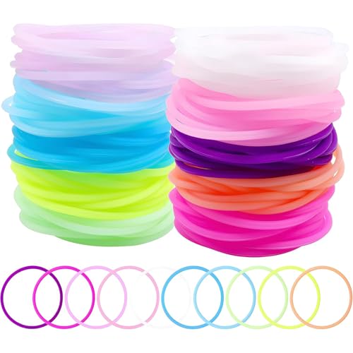 Xoeryoy Jelly Bracelets, 120pcs farbenfrohe Glühbänder, dehnbares Silikonarmband, 80er Jahre leuchten in den dunklen Armbändern für Neonparty -Gefälligkeiten Xoeryoy Jelly Bracelets, 120pcs farbenfrohe Glühbänder, dehnbares Silikonarmband, 80er Jahre leuchten in den dunklen Armbändern für Neonparty -Gefälligkeiten von Xoeryoy