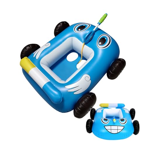 Xoeryoy Kinderpool Schwimmen mit Wasserpistole aufblasbar Schwimmschwimmschwimmer Sommer -Schwimmbad Spielzeug für Jungen Mädchen Blau von Xoeryoy