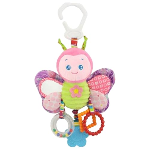 Xoeryoy Kinderwagenspielzeug für Babys 0-6 Monate, Clip über Babyhängespielzeug mit hängenden Rasseln, Neugeborene sensorische Aktivität Plüsch für Kleinkindmädchen und Jungen, Butterfly Xoeryoy Kinderwagenspielzeug für Babys 0-6 Monate, Clip über Babyhängespielzeug mit hängenden Rasseln, Neugeborene sensorische Aktivität Plüsch für Kleinkindmädchen und Jungen, Butterfly von Xoeryoy