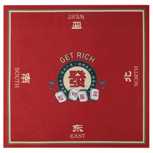 Xoeryoy Mahjong Mat, 31, 5x31.5 Anti-Rutsch-Mahjong-Tisch-Stoff-Kee-resistenten Geräuschreduktionstischabdeckung für Poker, Kartenspiele, Brettspiele Xoeryoy Mahjong Mat, 31, 5x31.5 Anti-Rutsch-Mahjong-Tisch-Stoff-Kee-resistenten Geräuschreduktionstischabdeckung für Poker, Kartenspiele, Brettspiele von Xoeryoy