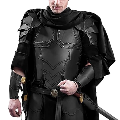 Xoeryoy Mittelalterliche Ritterpanzerung, PU Leder -Brustpanzerung für Männer, einstellbar Xoeryoy Mittelalterliche Ritterpanzerung, PU Leder -Brustpanzerung für Männer, einstellbar von Xoeryoy