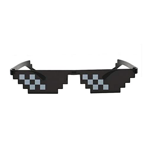 Xoeryoy Pixel Sonnenbrille Plastik lustige Neuheit Sonnenbrille Spielzeug Vergnügen Foto Requisiten schwarz Xoeryoy Pixel Sonnenbrille Plastik lustige Neuheit Sonnenbrille Spielzeug Vergnügen Foto Requisiten schwarz von Xoeryoy