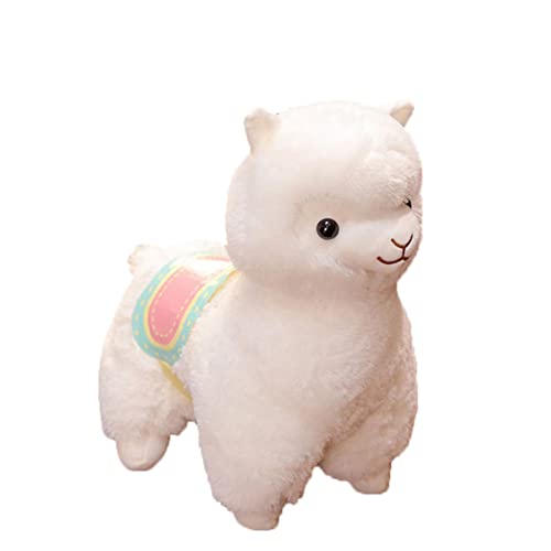 Xoeryoy Plüschspielzeug Cartoon Stoff Lama Stich Stopfpuppe Alpaca Plüsch Spielzeug Geburtstagsgeschenkspielzeug für Mädchen und Jungen weiß von Xoeryoy