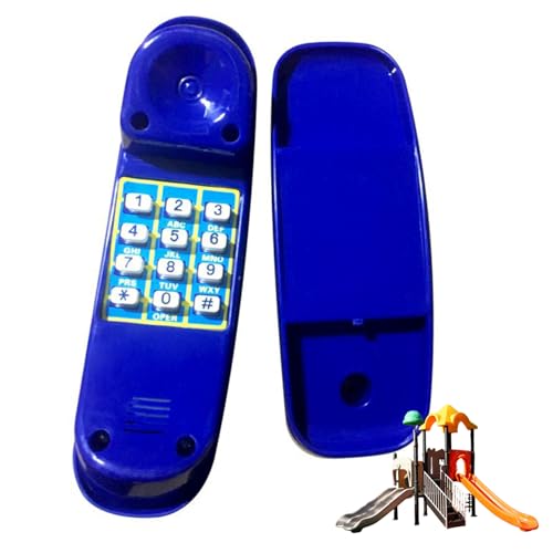 Xoeryoy Spielzeugtelefon mit Nummernknopf Realistisches leichtes Plastik -Kindertelefon, tun Sie das Spiel mit Mini -Telefon für Spielplatzbaumehaus -Zubehör im Freien von Xoeryoy