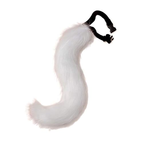 Xoeryoy Therian Tail Bieger Fuchsschwanz mit Metallskelett Verstellbarer pelziger Schwanz Mehrzweck Wolf Schwanz für Cosplay Halloween Weihnachtsfeier Kostüm One Size White Xoeryoy Therian Tail Bieger Fuchsschwanz mit Metallskelett Verstellbarer pelziger Schwanz Mehrzweck Wolf Schwanz für Cosplay Halloween Weihnachtsfeier Kostüm One Size White von Xoeryoy