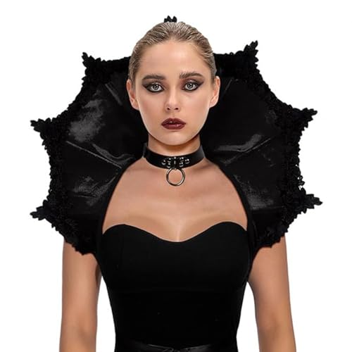 Xoeryoy Vampirkostüm, Victorian Collar mit Krawattenriemen, böses Königin Kostüm, dekoratives Vampirkragen für Halloween, Maskerade, Karneval, Gothic -Themenpartys, Cosplay Xoeryoy Vampirkostüm, Victorian Collar mit Krawattenriemen, böses Königin Kostüm, dekoratives Vampirkragen für Halloween, Maskerade, Karneval, Gothic -Themenpartys, Cosplay von Xoeryoy