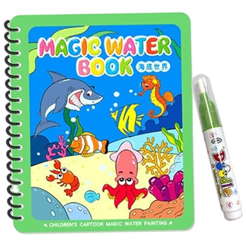 Xoeryoy Wasser Malbuch, wiederverwendbares Unterwasser -Weltfarbenbuch mit Stift, Zeichnen und Anerkennung Kinderspielzeug, lustiges Bildungsspielzeug für Mädchen, Jungen Geschenk # Xoeryoy Wasser Malbuch, wiederverwendbares Unterwasser -Weltfarbenbuch mit Stift, Zeichnen und Anerkennung Kinderspielzeug, lustiges Bildungsspielzeug für Mädchen, Jungen Geschenk # von Xoeryoy