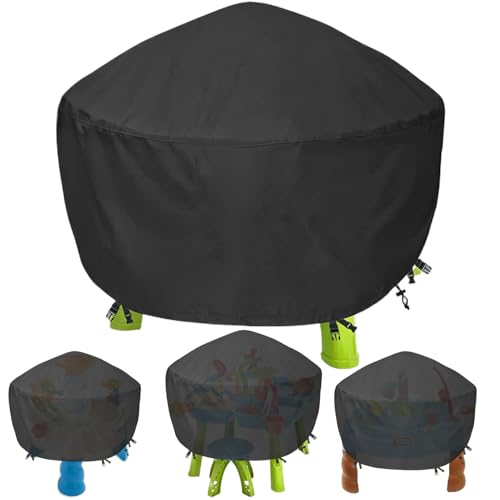 Xoeryoy Wassertabelleabdeckung, 34x34x18 Zoll Wasserspiegel-Zubehör, wasserdichte staubfeste Sand- und Wasserspiegelabdeckung, Anti-UV-Wiederverwendbare Kinder Wasserspiegelabdeckung von Xoeryoy