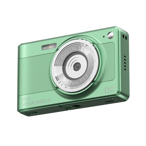 Xolsurg Digitalkamera 1080p Video 56MP Foto 8X Digital Zoom 2 88 Zoll Bildschirm AF Auto Focus Anti-Shake für Kinder Weihnachts (Grün) von Xolsurg
