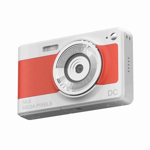 Xolsurg Digitalkamera 1080p Video 56MP Foto 8X Digital Zoom 2 88 Zoll Bildschirm AF Auto Focus Anti-Shake für Kinder Weihnachts (Rot) von Xolsurg