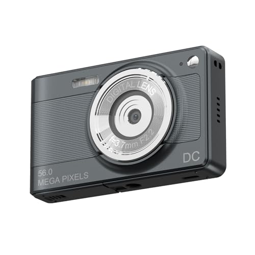 Xolsurg Digitalkamera 1080p Video 56MP Foto 8X Digital Zoom 2 88 Zoll Bildschirm AF Auto Focus Anti-Shake für Kinder Weihnachts (Schwarz) von Xolsurg