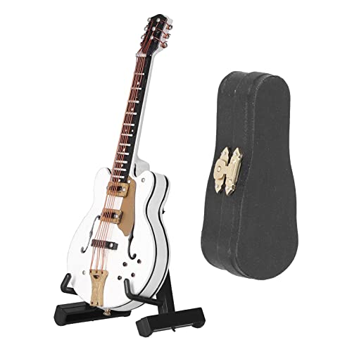 Xolsurg Gitarre Mini Exquisites weißes Kunsthandwerk Ornament Musikinstrument Home Office Dekoration von Xolsurg
