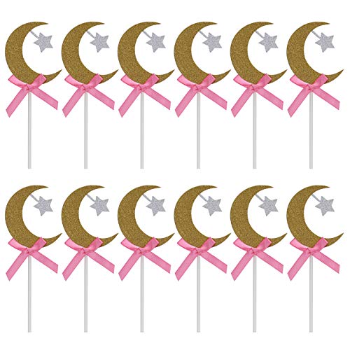 Xolsurg Goldener Mondstar Kuchen Toper Shiny Cupcake Dekoration DIY Kuchen Hochzeiten Geburtstage Party 12pcs Xolsurg Goldener Mondstar Kuchen Toper Shiny Cupcake Dekoration DIY Kuchen Hochzeiten Geburtstage Party 12pcs von Xolsurg