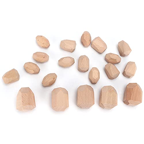 Xolsurg Holzblöcke unregelmäßige Formspielsteine DIY Malmalerei Vorschule Lernspielzeug 20pcs Kinder Buche Logs Xolsurg Holzblöcke unregelmäßige Formspielsteine DIY Malmalerei Vorschule Lernspielzeug 20pcs Kinder Buche Logs von Xolsurg