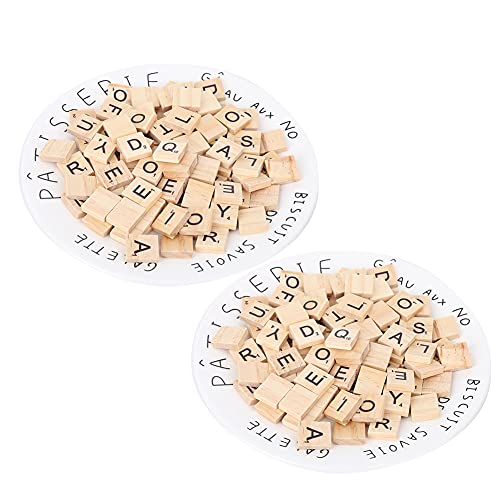 Xolsurg Holzfliesen Puzzle Blöcke Handwerkspädagogische Werkzeuge für 26 englische Alphabet -Licht tragbare dauerhafte Kunsthandwerk Vorschulkinder (Kappen gemischt) von Xolsurg