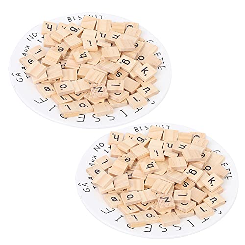 Xolsurg Holzfliesen Puzzle Blöcke Handwerkspädagogische Werkzeuge für 26 englische Alphabet -Licht tragbare dauerhafte Kunsthandwerk Vorschulkinder (Kleinbuchstabenmischung) von Xolsurg
