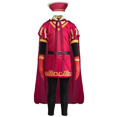 Xpsivponi Herrenkostüm für Erwachsene/Kinder, roter Umhang, rote Kappe, Outfit, Halloween, Cosplay-Kostüm (MY2021149-Erwachsene, S) von Xpsivponi