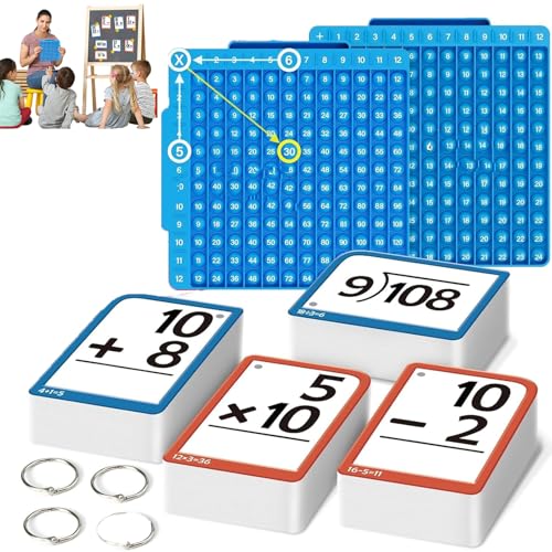 Times Tables Flash Cards,flashcard matematica,Math Flash Cards + Math Board,Multiplication Flash Card Times Table Chart,Math Manipulative Division, Addition, Subtraction Math Games Toys for Kids Times Tables Flash Cards,flashcard matematica,Math Flash Cards + Math Board,Multiplication Flash Card Times Table Chart,Math Manipulative Division, Addition, Subtraction Math Games Toys for Kids von Xpwghap