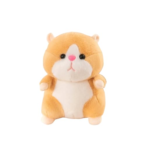 Xshelley 23 cm Kuschel Hamster Plüsch Spielzeug, Hamster gefüllt Tier Plüsch Spielzeug Geburtstag Kinder (Hellbraun) von Xshelley