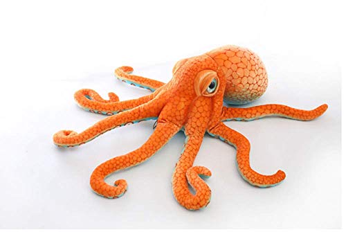 Xshelley Oktopus Plüschtiere Plüsch Marine Spielzeug Kinder Geschenke Meerestiere 50cm-80cm Orange (80cm) von Xshelley